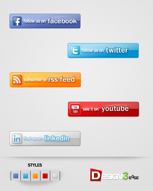 Fresh & Free Social Buttons Pack