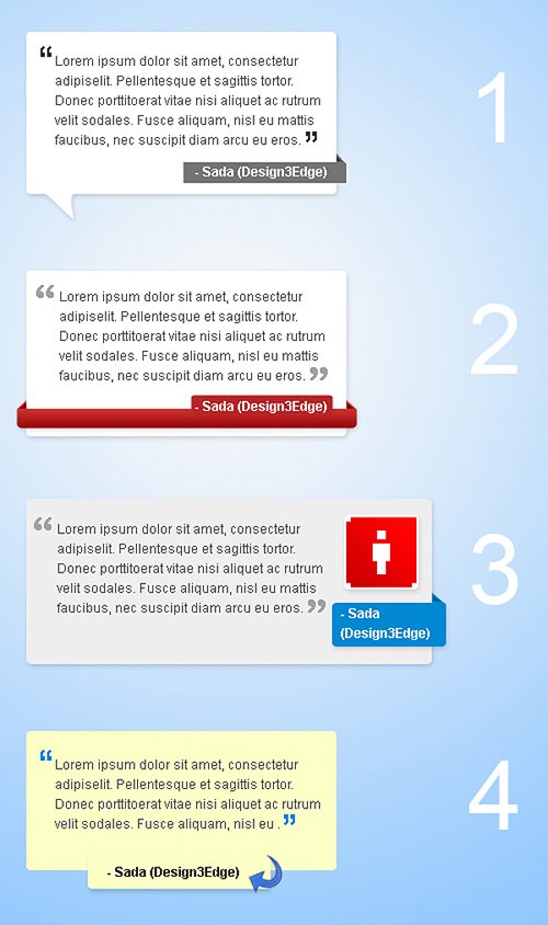 Web 2.0 Testimonial Styles