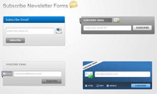 Clean Newsletter Subscription Forms