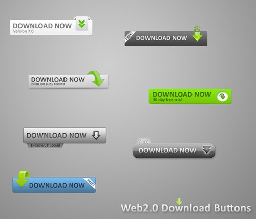 Web2.0 Download Buttons