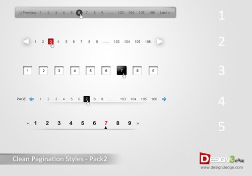 Clean Pagination Styles - Pack2