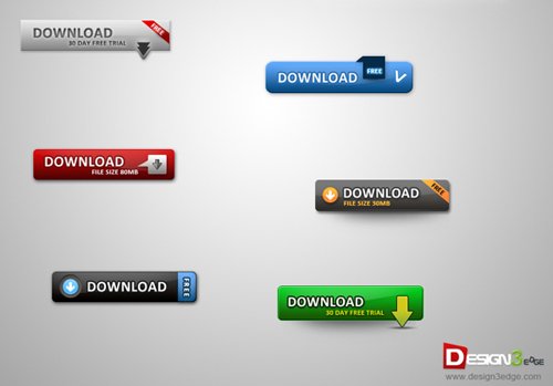 Clean Download Buttons Pack