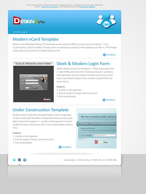 Clean Newsletter Template