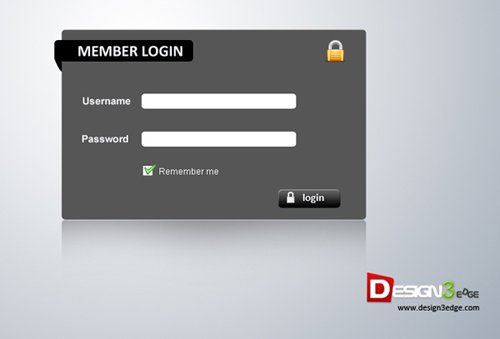 Click Here to Preview Dark & Sleek Login Form