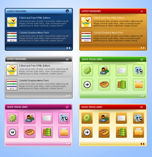 Clean Widget Boxes