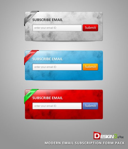 Modern Email Subscription Form Pack