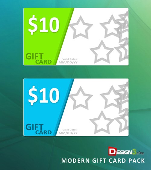 Modern Gift Card Pack