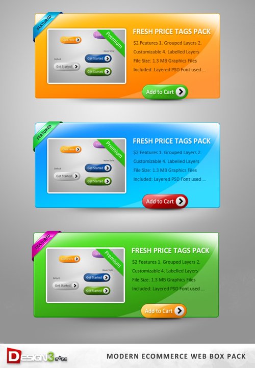 Modern Ecommerce Web Box Pack