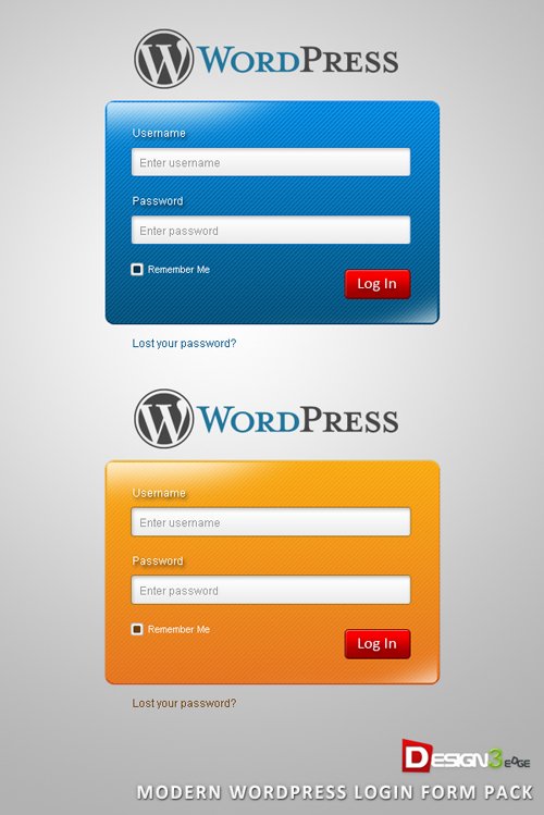 Modern WordPress Login Form Pack