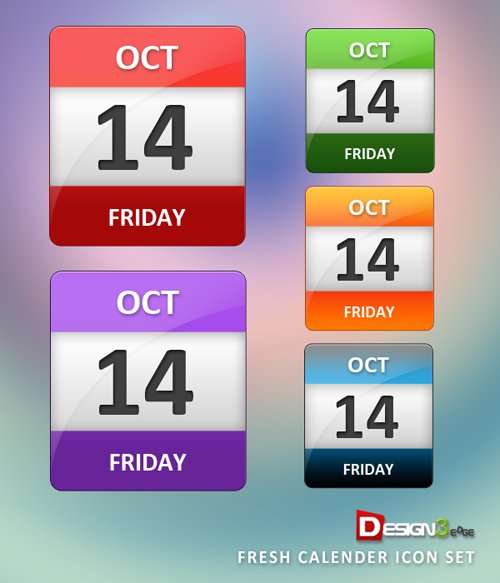 Fresh Calender Icon Set