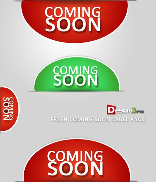 Fresh Coming Soon Label Pack