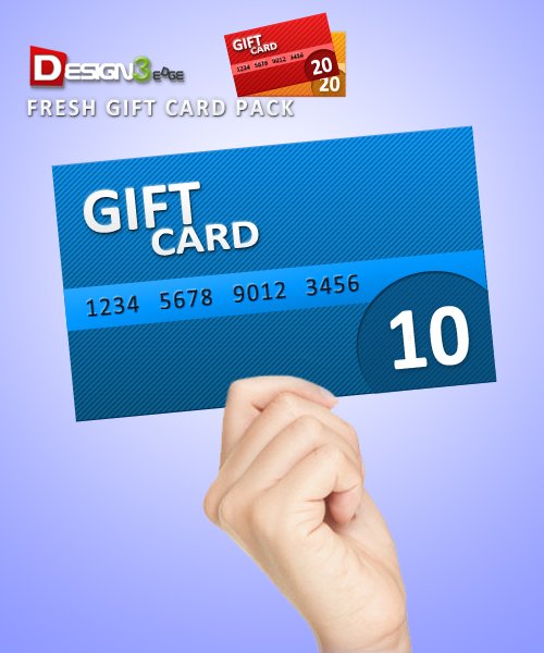 Click Here to Preview Fresh Gift Card Pack