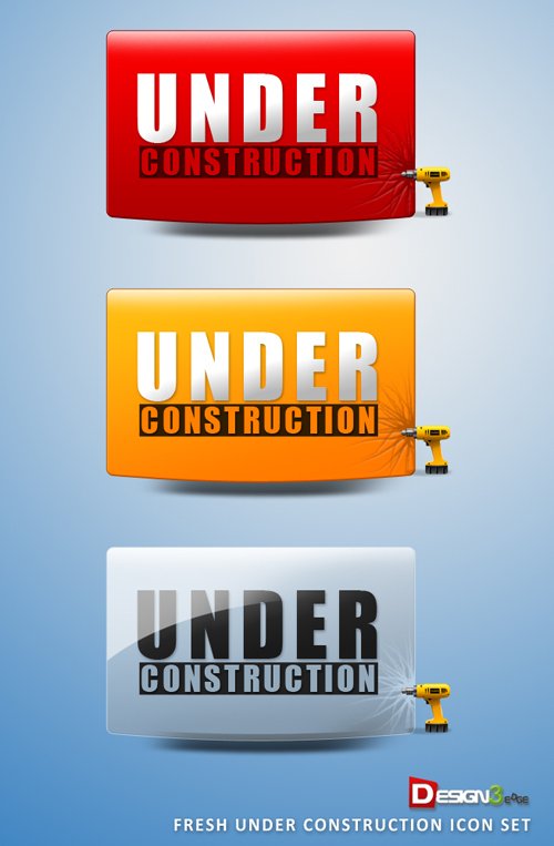 Fresh Under Construction Icon Set