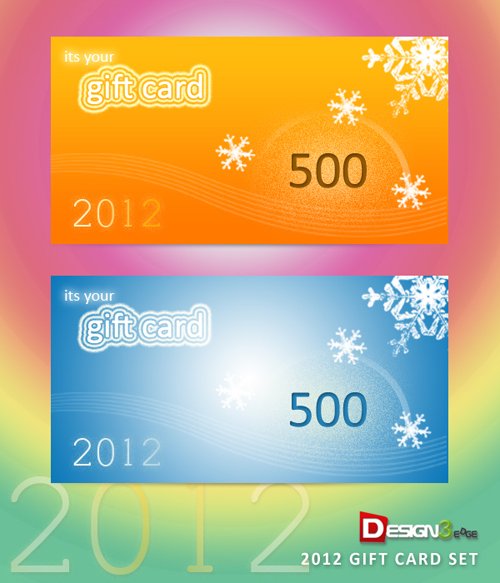 2012 Gift Card Set