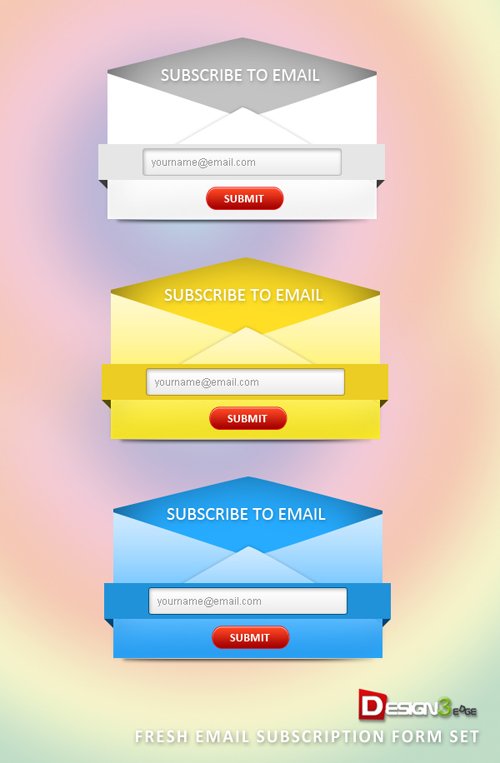 Fresh Email Subscription Form Set