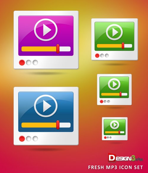 Fresh MP3 Icon Set
