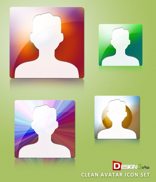 Clean Avatar Icon Set