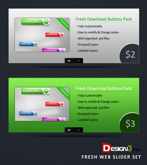 Fresh Web Slider Set