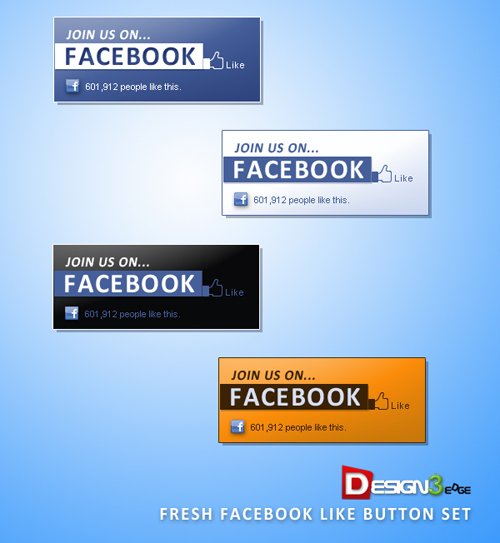 Fresh Facebook Like Button Set