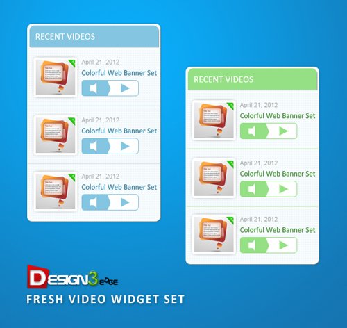 Click Here to Preview Fresh Video Widget Set