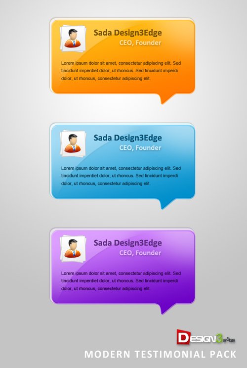 Click Here to Preview Modern Testimonial Pack
