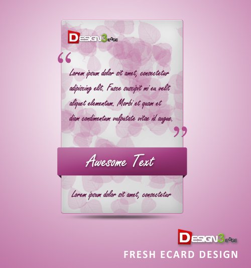 Fresh Ecard Design