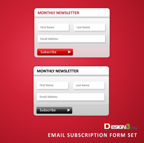 Email Subscription Form Set