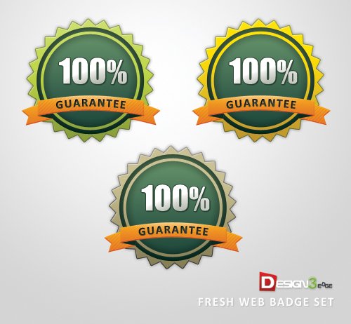 Click Here to Preview Fresh Web Badge Set