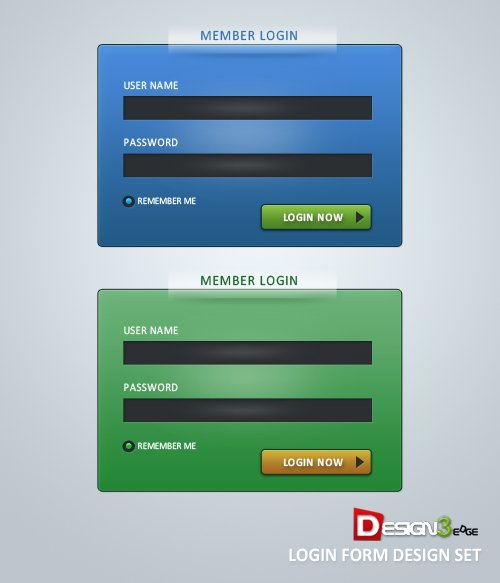 Click Here to Preview Login Form Design Set