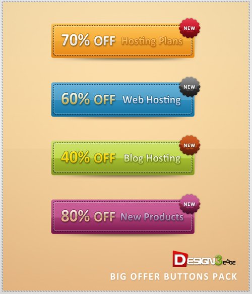 Click Here to Preview Big Offer Buttons Pack