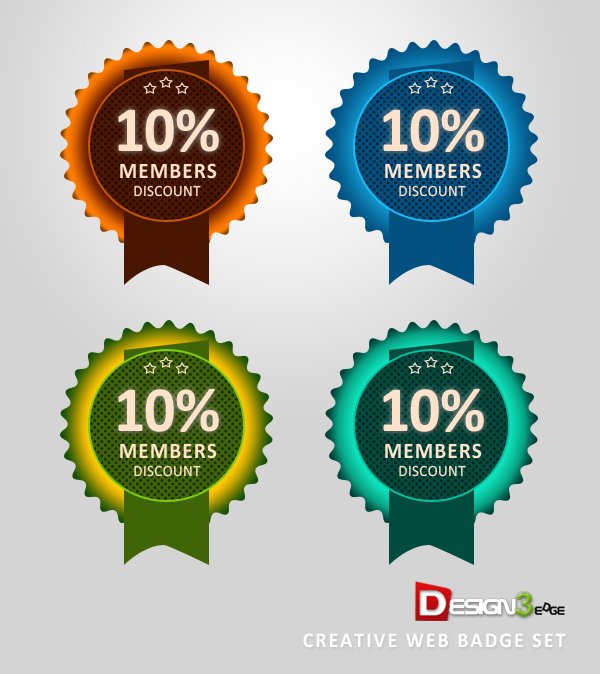 Creative Web Badge Set