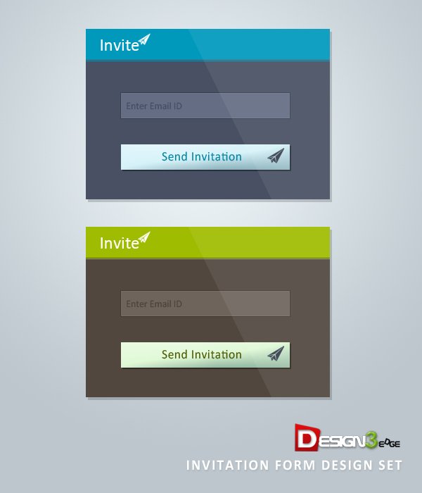 Click Here to Preview Invitation Form Design Set