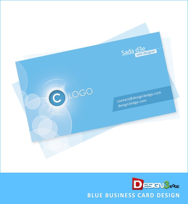 Blue Business Card Design