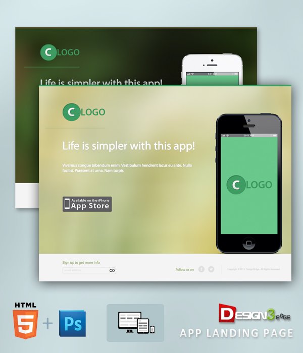 Design3edge App Landing Page
