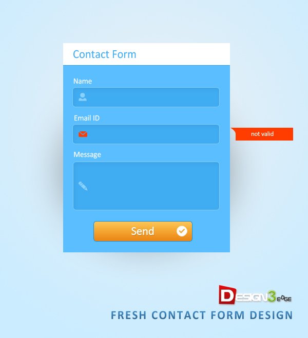 Fresh Contact Form Design