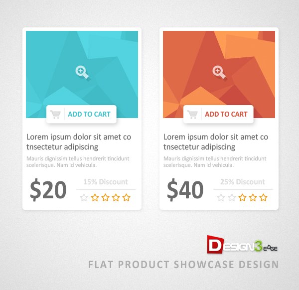 Flat Product Showcase Design