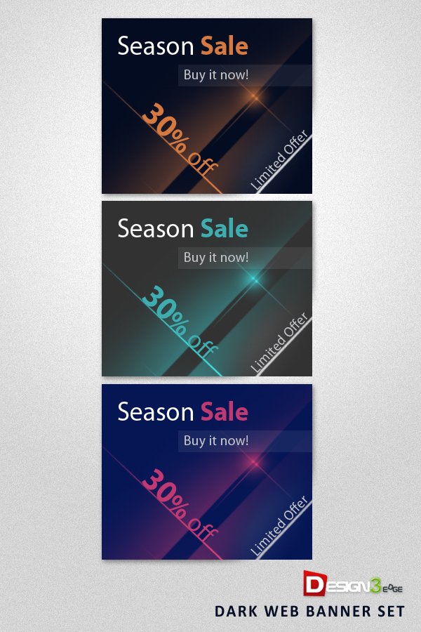 Dark Web Banner Set