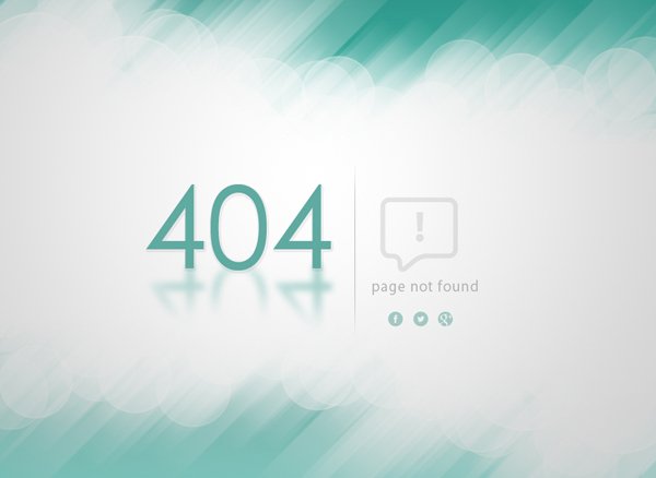 Creative 404 Error Template