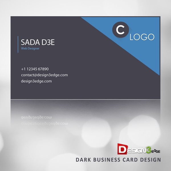 Dark Business Card Design