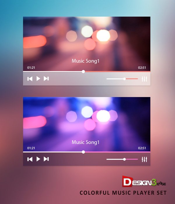 Colorful Music Player Set