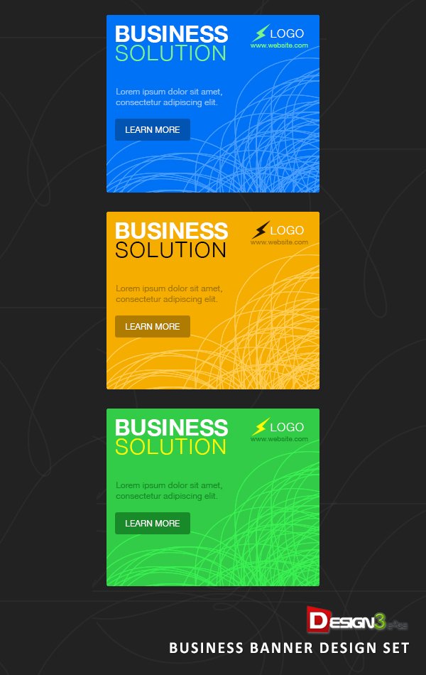 Business Banner Design Set