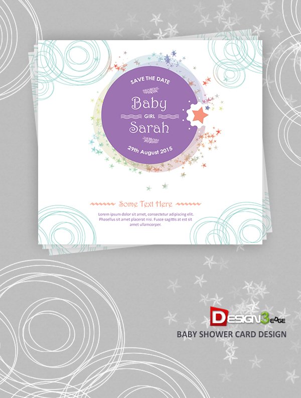 Baby Shower Card Design