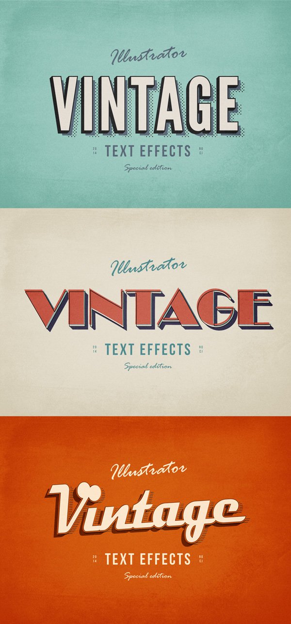 3-Illustrator-VIntage-Text-Effects-600