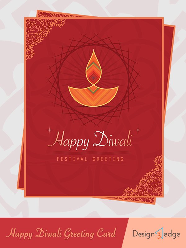 Happy Diwali Greeting Card